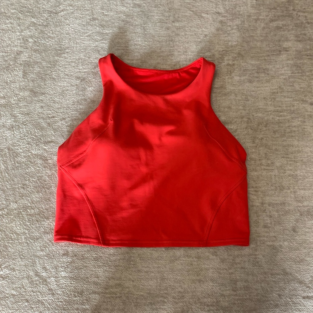 Lululemon Invigorate Training Tank Top Size 10 Love Red